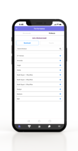 Benchmark Performance Tracking fitbox Feature