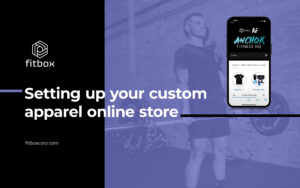 iPhone with shop embedded and gym member working out