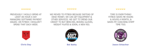 Gym Testimonials from Gym owners using Fitbox Gym Management Software